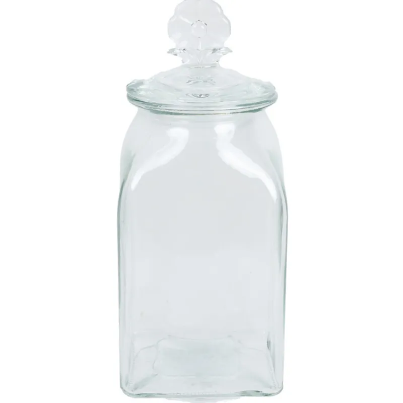 Clearance Pot fleur en verre 10x10x23cm Boîte, Rangement