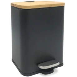 Best Poubelle 5 litres bambou noire Accessoire Wc