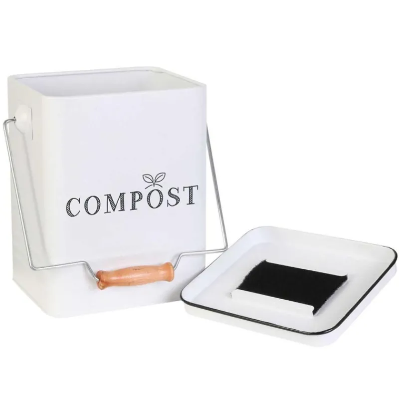 New Poubelle de compostage metal bla Ustensiles, Accessoire De Cuisine