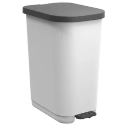 Outlet Poubelle ribo 40l blanc casse Poubelle