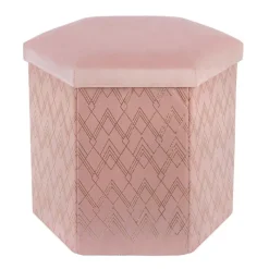 Outlet Pouf rangement blush Rangement Décoratif