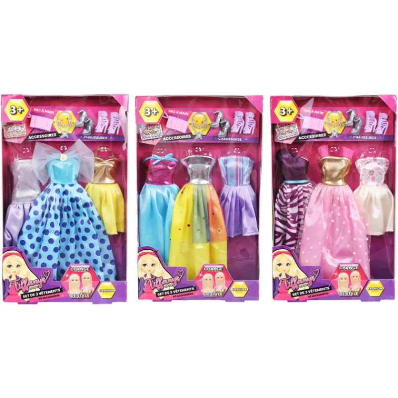 New Poupee mannequin 3 tenues Enfant Poupée, Accessoire|Poupée, Accessoire