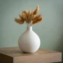 Sale Queues de lapin dans vase boule Fleur, Plante Artificielle