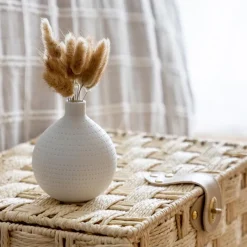 Sale Queues de lapin dans vase boule Fleur, Plante Artificielle