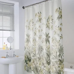Hot Rideau de douche botanique Accessoire Salle De Bain
