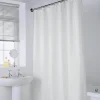 Outlet Rideau de douche polyester blanc Accessoire Salle De Bain