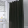 Online Rideau de douche polyester noir Accessoire Salle De Bain
