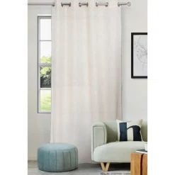 Clearance Rideau lisa effet lin blanc 140x Rideau, Voilage·Rideau