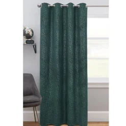 Discount Rideau velours cotele feuilles 1 Rideau, Voilage·Rideau