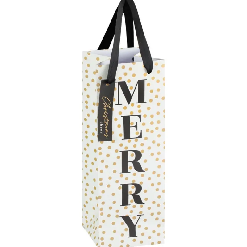 Discount Sac cadeaux bouteille x3 scandi Emballage Cadeau