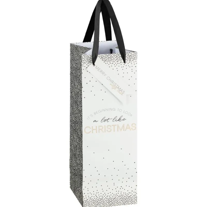 Discount Sac cadeaux bouteille x3 scandi Emballage Cadeau