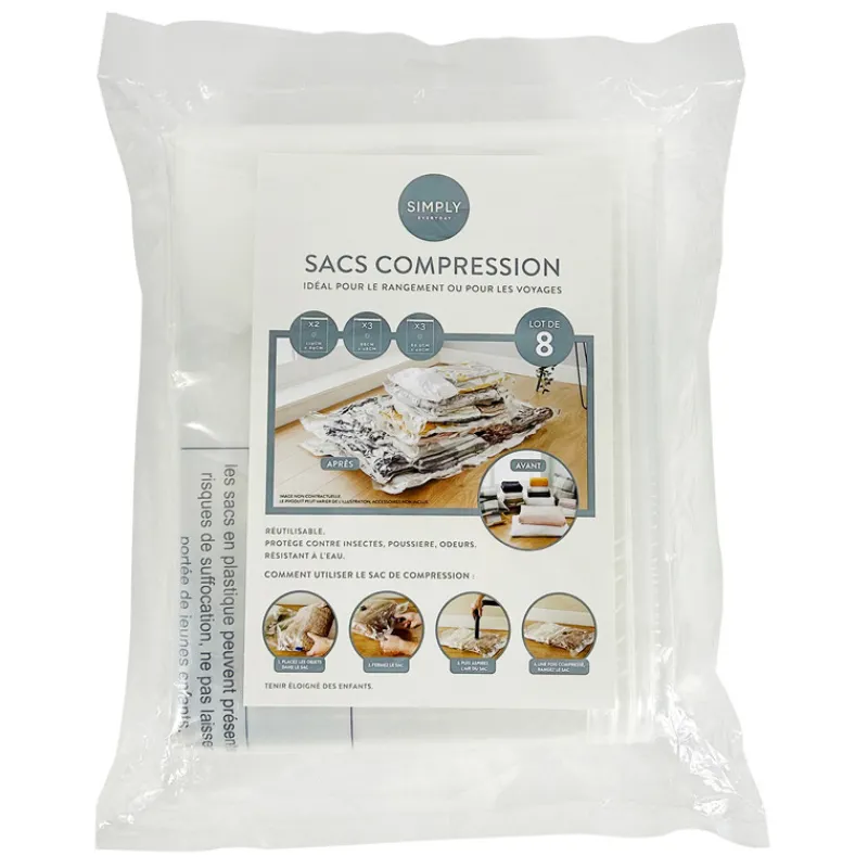 Outlet Sac compression x8 format promo Rangement
