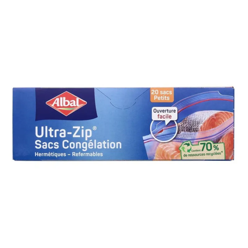 Online Sacs congelation ultra zip x20 Alu, Film, Sac Poubelle