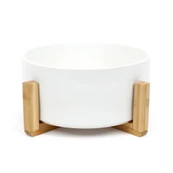 Sale Saladier blanc sur support bois Vaisselle, Art De La Table·Assiette, Service