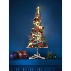 Hot Sapin bois lum 55cm Décoration