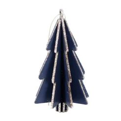 Discount Sapin en bois bleu marine a susp Décoration De Sapin