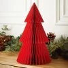 Hot Sapin en papier rouge h30cm Décoration