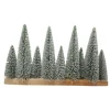 Clearance Sapin enneige sur socle 28cm Décoration