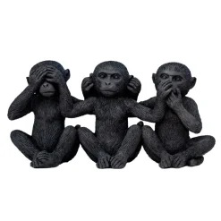 Clearance Sculpture 3 singes de la sagesse Objet Décoratif