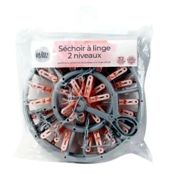 Clearance Sechoir a sous vetement 2 niveau Linge·Accessoire