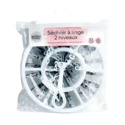 Clearance Sechoir a sous vetement 2 niveau Linge·Accessoire
