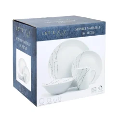 Online Service vaisselle vert 16pcs Vaisselle, Art De La Table·Assiette, Service
