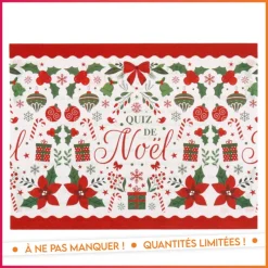 New Serviette quiz de noel 40x40 x20 Vaisselle Jetable