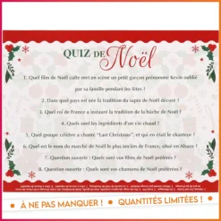 New Serviette quiz de noel 40x40 x20 Vaisselle Jetable