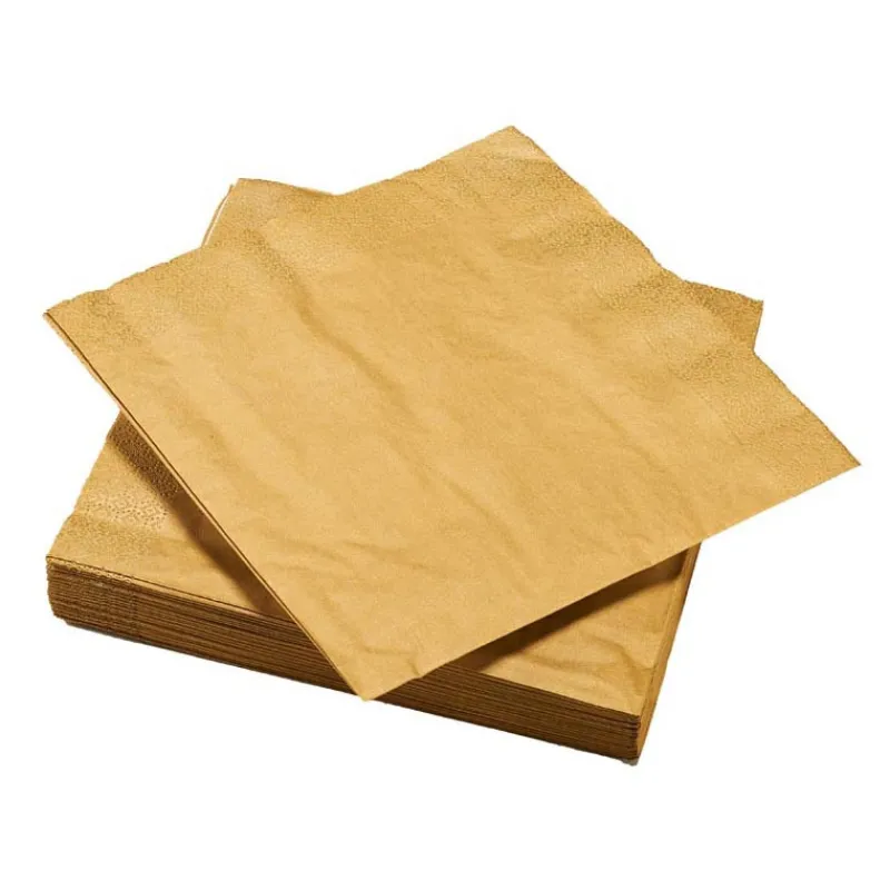 Outlet Serviette x20 40x40 3plis or Vaisselle Jetable