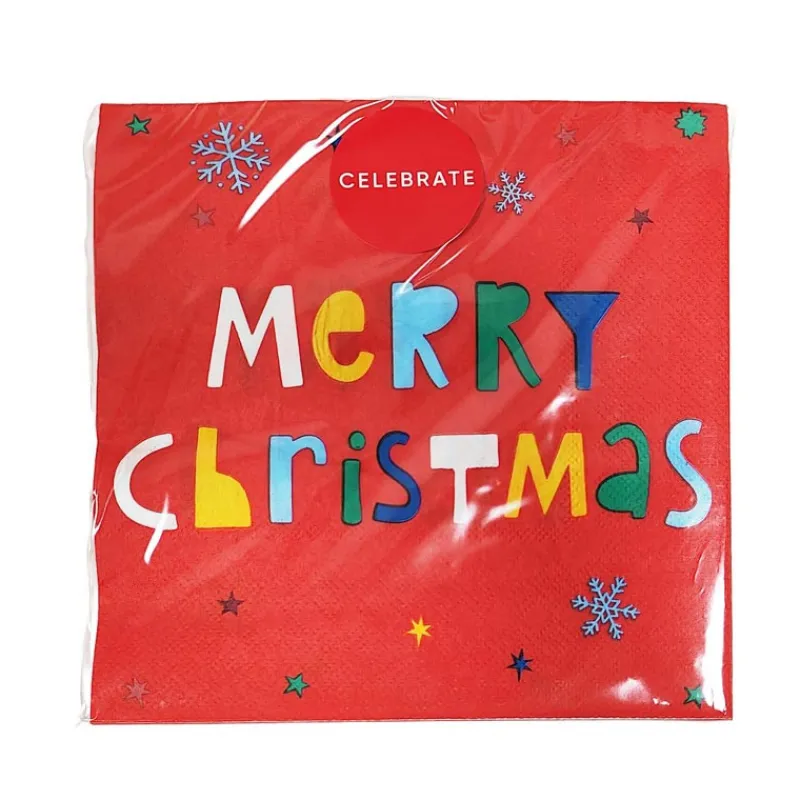 Best Serviettes 33x33cm x20 merry chr Vaisselle Jetable