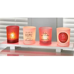 Online Set 4 bougies message Bougie, Senteur