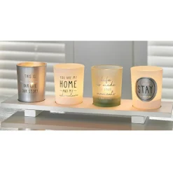 Online Set 4 bougies message Bougie, Senteur