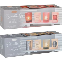 Online Set 4 bougies message Bougie, Senteur