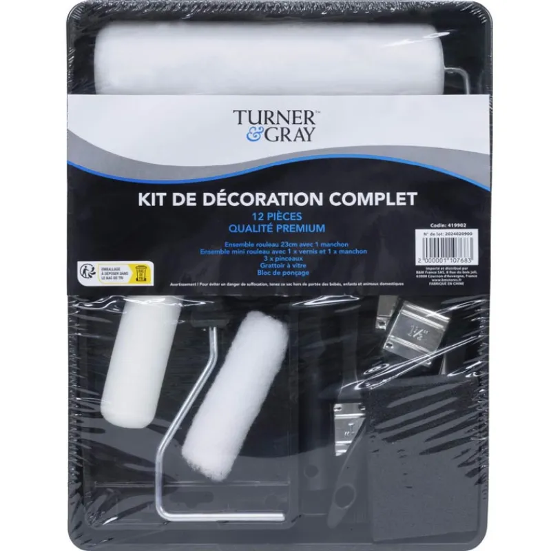 Sale Set complet de peinture 12pcs Revetement Sol, Mur|Outillage, Accessoire