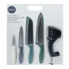 Set de 4 couteaux + aiguiseur Vaisselle, Art De La Table·Couverts, Ménagère