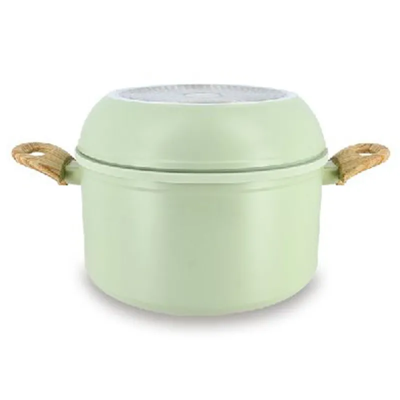Sale Set de 8 pieces cuisson vert Casserole, Poêle