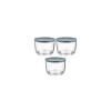 Outlet Set de 3 pots avec couvercle Boîte, Rangement