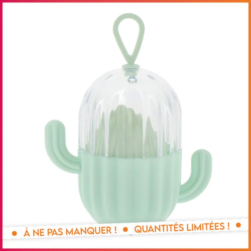 Outlet Set eponge et boite cactus Accessoire Beauté