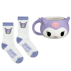 Set mug 3d et chaussettes kuromi Cadeau Licence