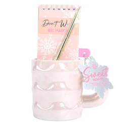 Clearance Set mug embosse carnet et stylo Cadeau, Coffret Gourmand
