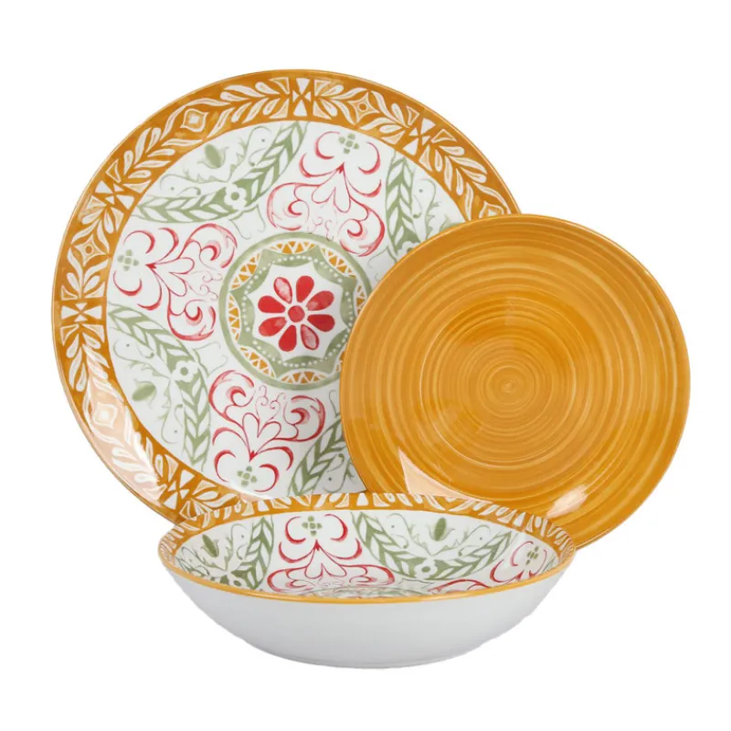 Outlet Set vaiselles 12 pcs motif flora Vaisselle, Art De La Table·Assiette, Service