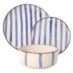 Online Set vaisselle 12 pieces rayures Vaisselle, Art De La Table·Assiette, Service