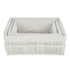New Set x3 panieres de rangement tre Accessoire Salle De Bain
