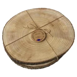 New Sets de table rond bois d33cm x2 Vaisselle, Art De La Table·Accessoires De Table