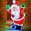 Discount Silhouette lum pvc pere noel/ pi Décoration Lumineuse
