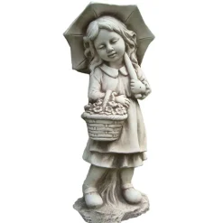 Sale Statue fille/garcon parapluie Objets Décoratifs