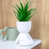 Succulente en pot Fleur, Plante Artificielle