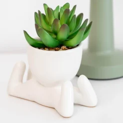 Succulente en pot Fleur, Plante Artificielle