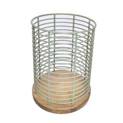 Clearance Support a couvert kaki et bois Ustensiles, Accessoire De Cuisine