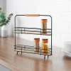 Support epice metal noir bambou Ustensiles, Accessoire De Cuisine
